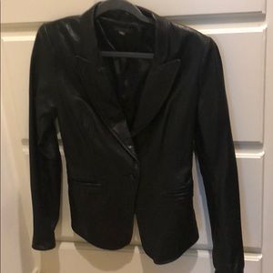 Rachel Zoe leather Blazer